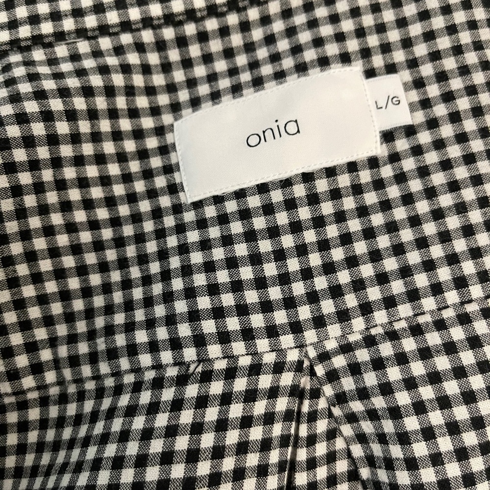 Onia Gingham Button Down Cover Up - image 7